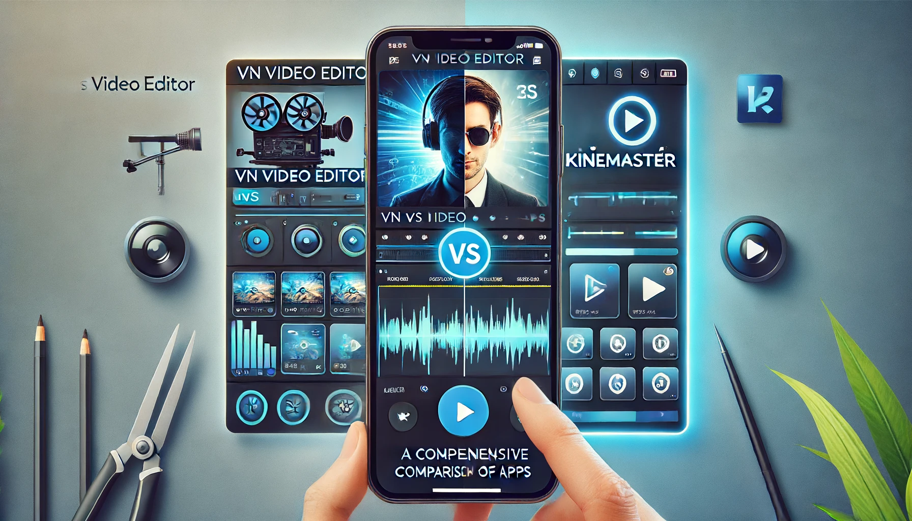 VN Video Editor vs KineMaster on smart devices