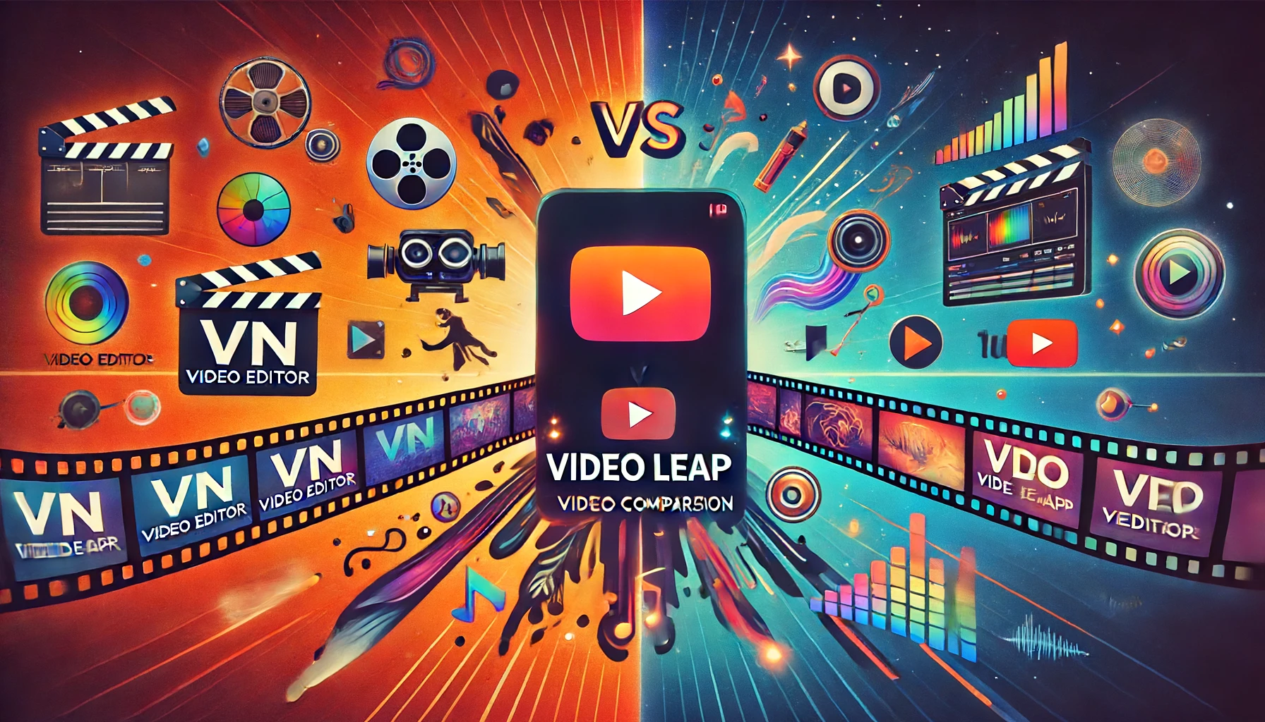 Compare VN Video Editor vs Video Leap Video Editor. Explore their features, strengths, and differences to find the best tool for your creative projects