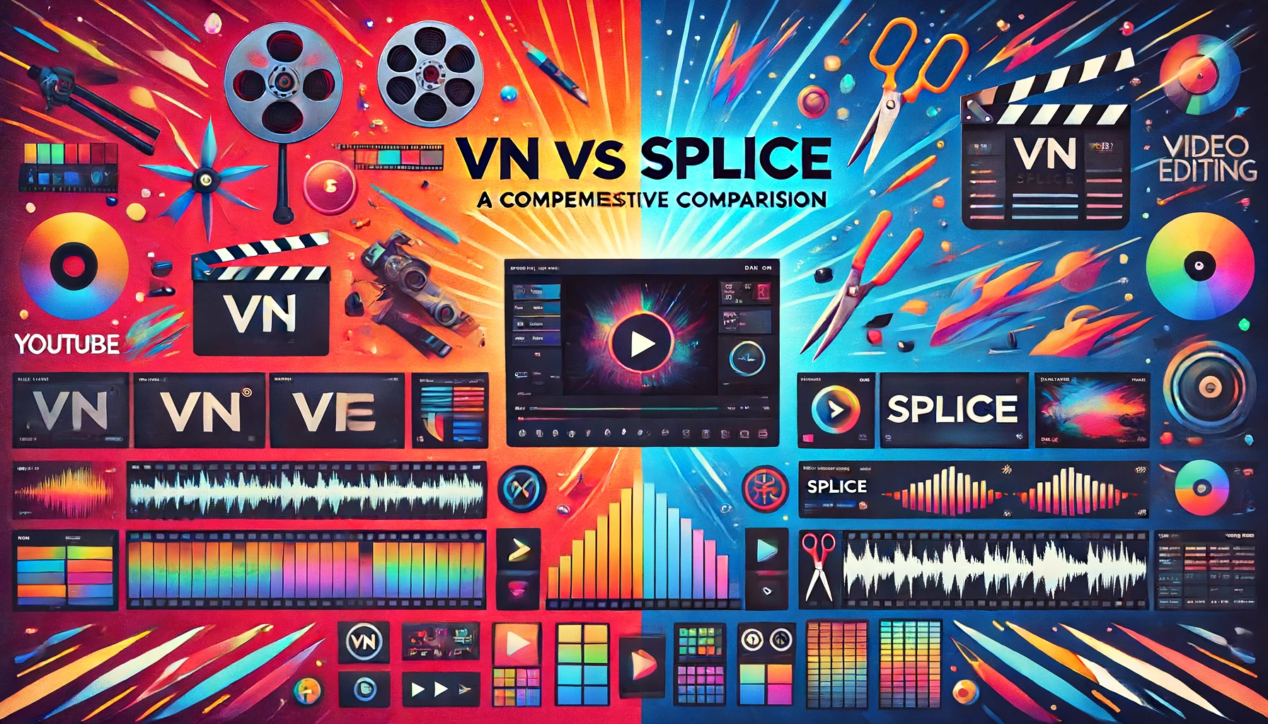 VN and Splice video editing IN THE IMAGE